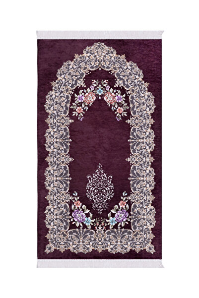 Bursa İpek سجادة صلاة منسوجة خاصة بنمط موردم جوري