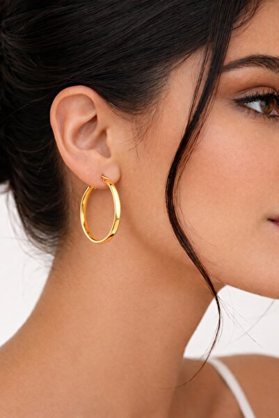 Jack Ferrero Loop Gold Halka Küpe