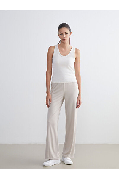 LC Waikiki Peak New Season Elastic Waist Modal Blend Women's Trousers