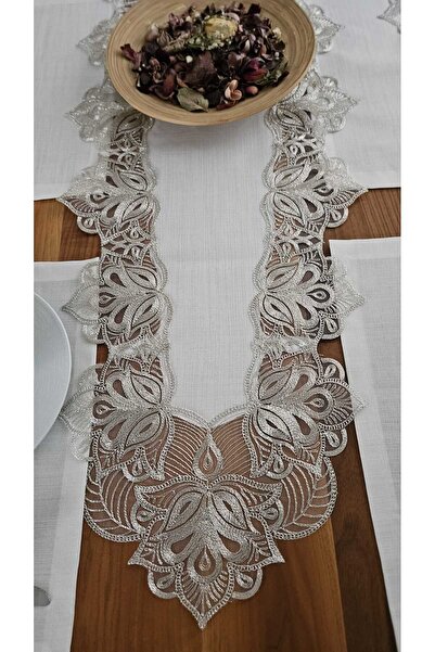 ZESA HOME French Lace Linen Textured American Set -8 People, 9 Pieces