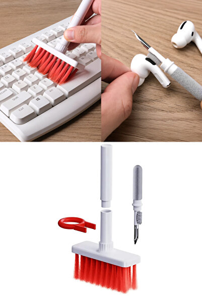 Privo مجموعة تنظيف سماعات الرأس واللوحة المفاتيح 5 في 1 مع أداة إزالة المفاتي...