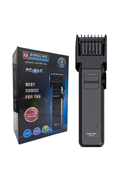 AL3B Hair and beard trimmer with built-in, adjustable comb for a clean and pr...