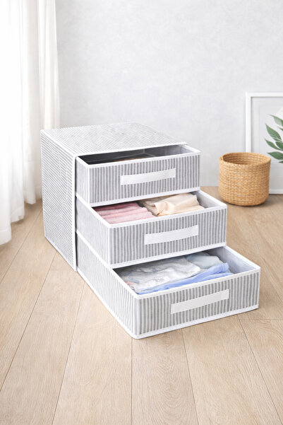 buğlem collection Organizator de interior din material textil cu 3 sertare – ...