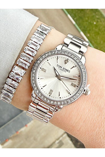 Tom Jones Waterproof Women's Wristwatch and Gift Bracelet