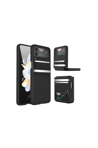 magicool Samsung Galaxy Z Flip 3 Kılıf Belt Flip Kapak - Siyah