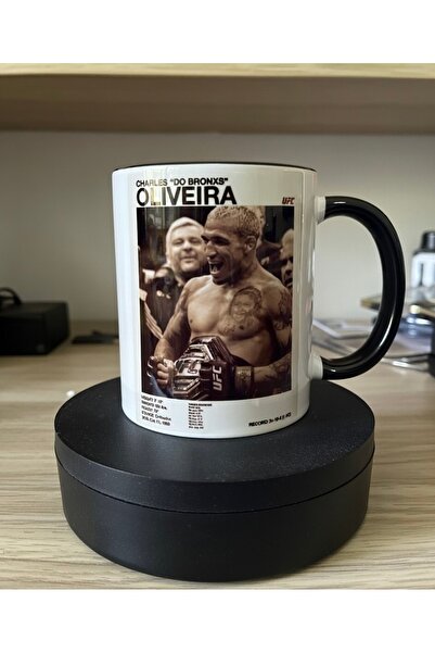 BARDART كوب بورسلين بتصميم UFC CHARLES OLIVEIRA