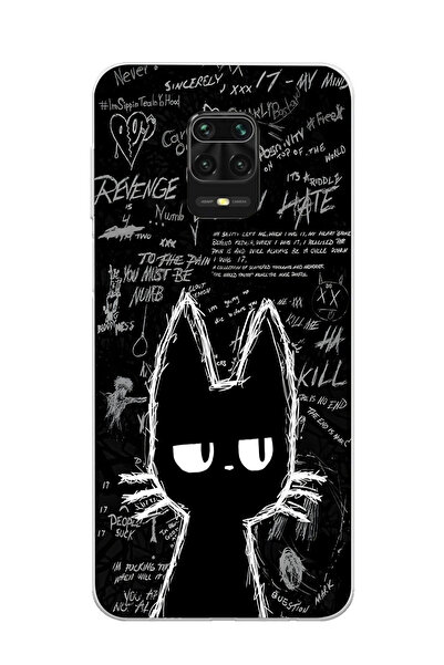 moonset Redmi Note 9 Pro Uyumlu Baskılı Yumuşak Silikon Şeffaf Telefon Kılıfı