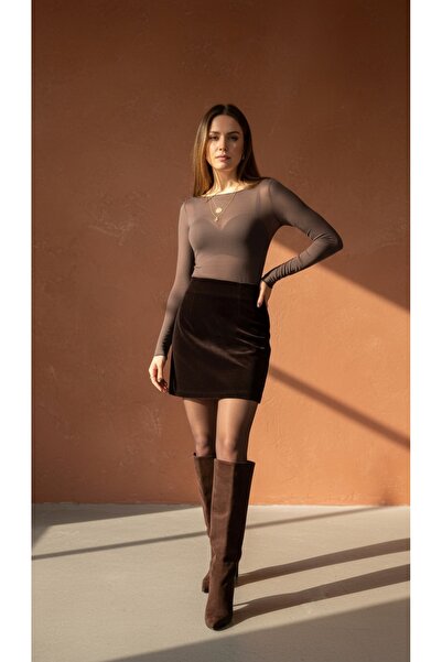 VATKA STUDİO VATKA Uzun Kollu Fit Body