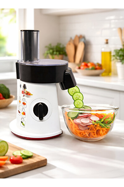 Cady One 200W electric vegetable chopper with 5 interchangeable cutting blades