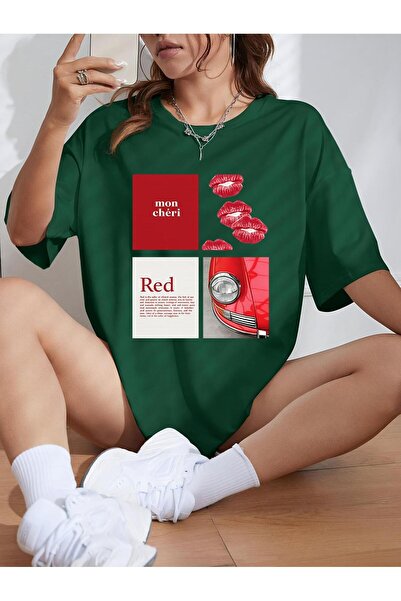 Hira Clothing Εξαιρετικά απαλό μπλουζάκι από ύφασμα Modal με γραφικό σχέδιο