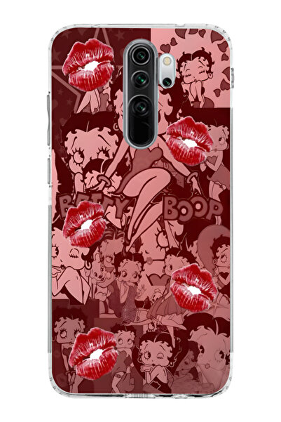 moonset Redmi Note 8 Pro Uyumlu Baskılı Yumuşak Silikon Şeffaf Telefon Kılıfı
