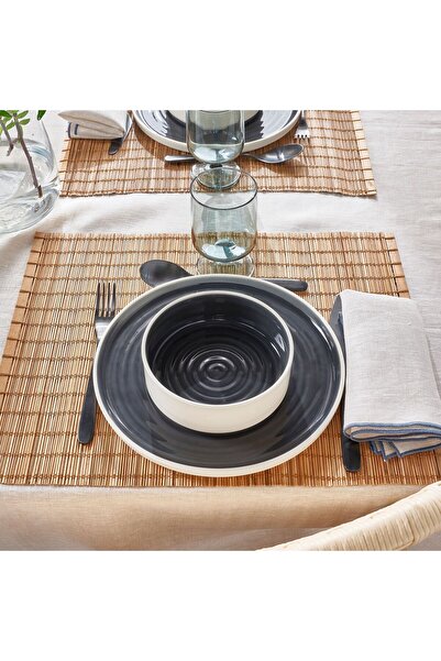 IKEA OMBONAD Stoneware seramik kase seti , gri, 15 cm, 2 adet