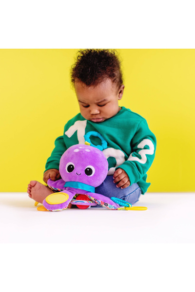 Bebelul Jucarie multifunctionala de plus Twirly Whirly Octopus