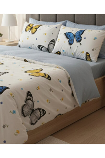 Harika bir ev HARİKABİREV |ÇİFT KİŞİLİK NEVRESİM TAKIMI LASTİKLİ PAMUKLU ÇARŞ...