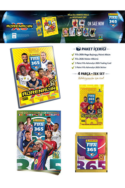 hediyecik مجموعة صندوق بانيني فيفا 365 أدرينالين إكس إل 2026 للمقتنيات (مجموع...