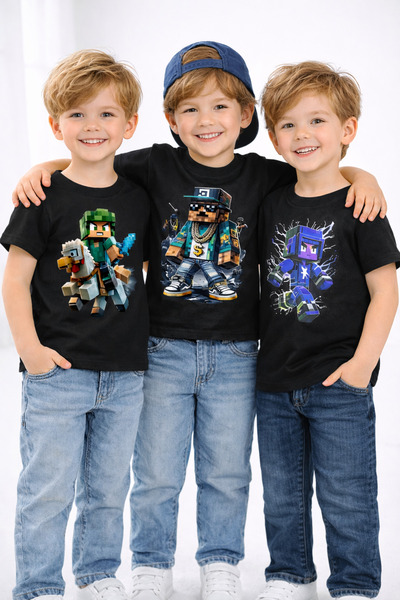 cc collection Tricou pentru băieți cu imprimeu Roblox Basic, 3 piese