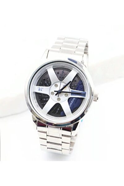 naaksesuar Jant Model Steel Men's Watch (Blue)