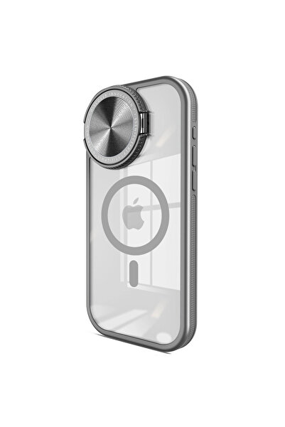 eco port حافظة لهاتف آيفون 15 برو، غطاء من السيليكون Magsafe بعدسة تلسكوبية -...