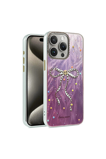 eco port iPhone 15 Pro Case Blade Mirrored Pattern Cover - Pattern 1