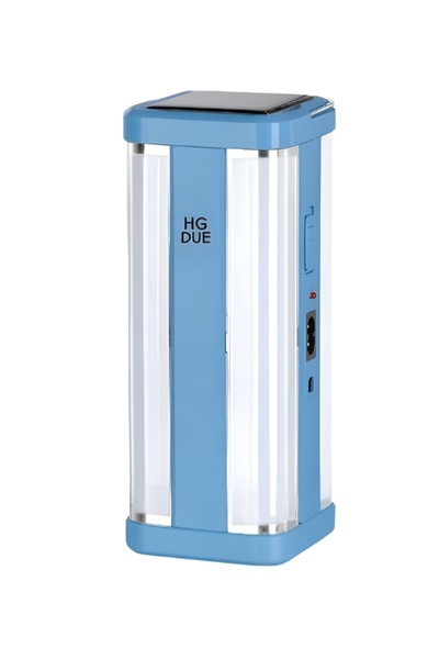 Generic مصباح LED Due محمول قابل للشحن بالطاقة الشمسية