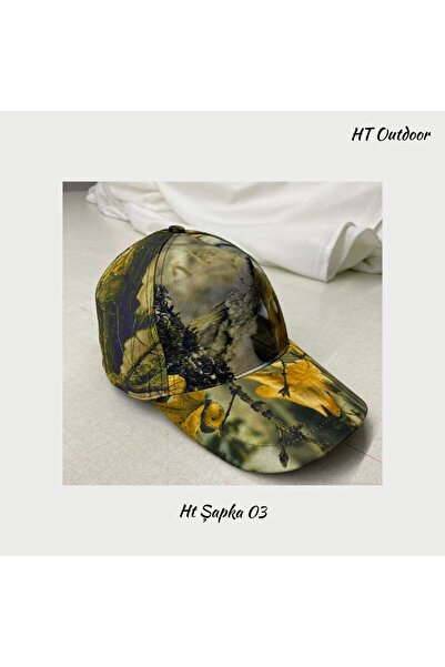 HT Outdoor Karışık Desen Avcı Şapka