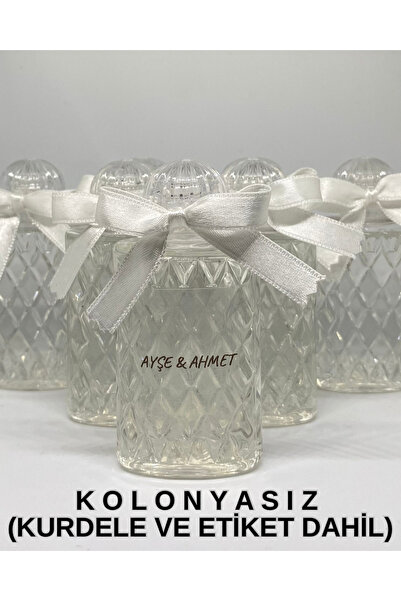 Pearl Star (40 ADET) Beyaz Kurdele Süslemeli-Etiketli Baklava Mika Plastik Bo...