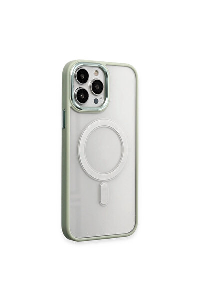 eco port iPhone 15 Pro Case Room Magneticsafe Silicone - Water Green