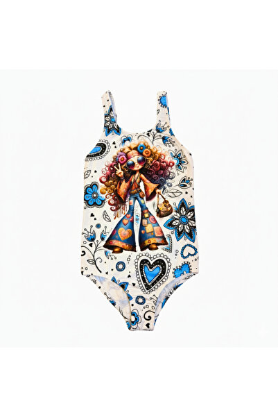 FırsatYeri ملابس سباحة للفتيات من Özgür Girl مطبوعة بنمط مريح وسريعة الجفاف، ...