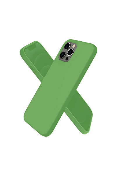 eco port جراب آيفون 12 برو ماكس أول سيليكون - أخضر