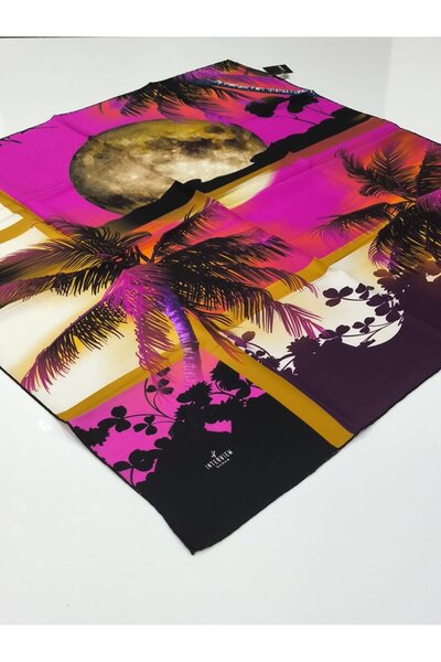 PİRAMİT Sarar Interview Tivil Silk Scarf 4000-4