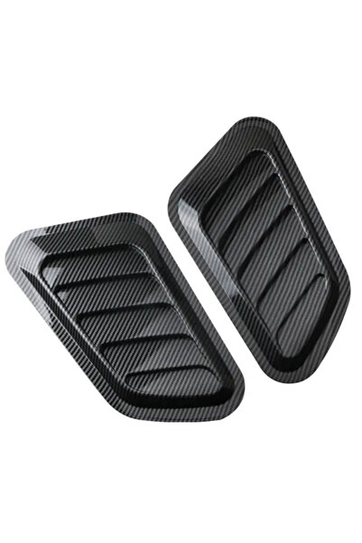 Universal Decorative Air Intake Hood Scoop – Carbon Color, Enhanced Airflow, ...