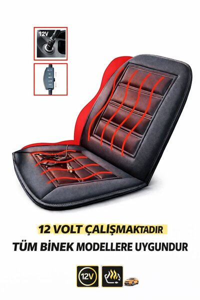 STİLİX GARAGE Heated Car Seat Cushion – Adjustable Temperature – Compatible with All Passenger Vehicles Heating Cushion 12V