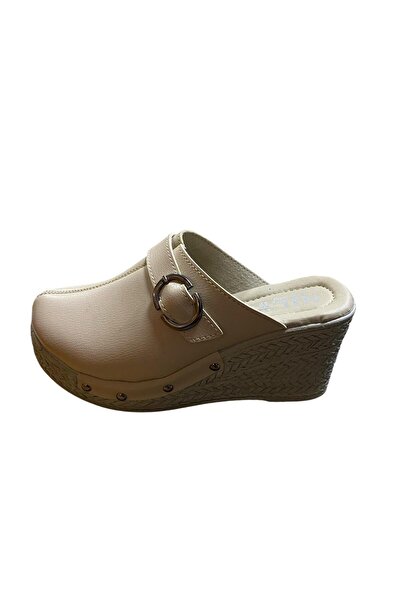 Daye Kadın Dolgu Platform Topuklu Önü Kapalı Terlik