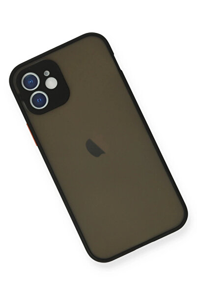 Epilons غطاء سيليكون مونتريال لهاتف آيفون 12 ميني - أسود