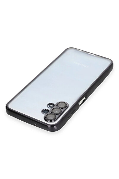Epilons حافظة سيليكون لهاتف جالاكسي A13 4G مع عدسة - أسود