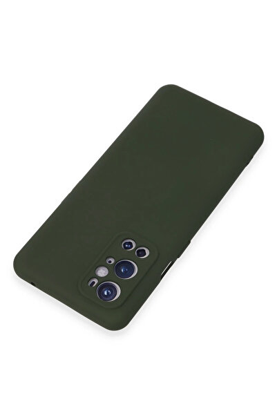 Epilons حافظة ون 9 نانو من السيليكون المخملي - أخضر داكن