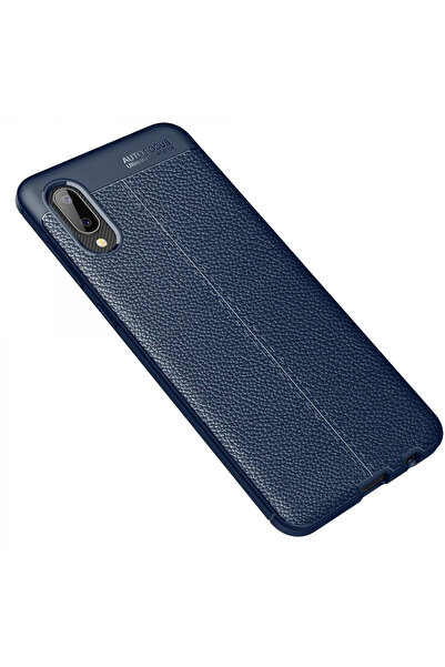 Najmaddin غطاء Newface لهاتف Samsung Galaxy A02 بتركيز تلقائي - أزرق داكن