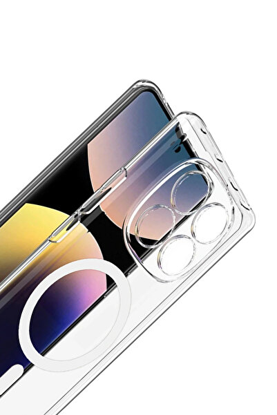 Epilons غطاء ماج سيف شفاف صلب لهاتف ريدمي نوت 14 4G - شفاف