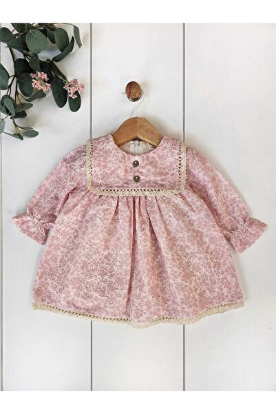 Panfilia Baby Girl Child Robadan Ruffled Lace Floral Dress, Birthday, Wedding...