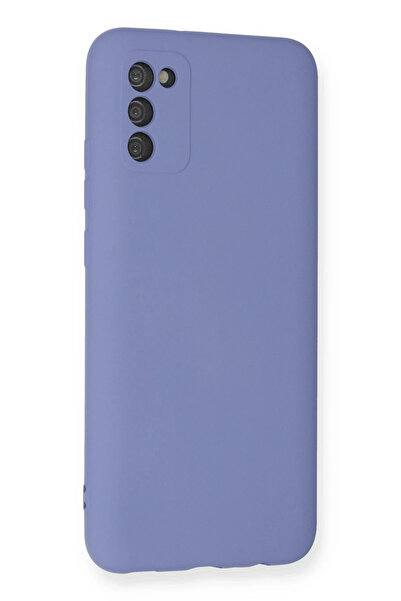 Epilons حافظة هاتف جالاكسي A03S من السيليكون المخملي الداخلي - أرجواني