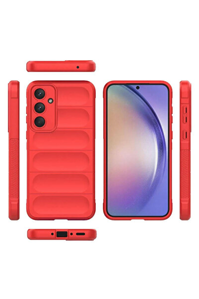 Epilons غطاء سيليكون أوبتيموم لهاتف جالاكسي A17 5G - أحمر