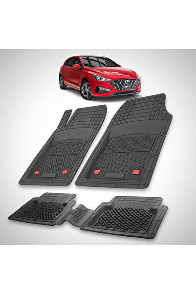 TEAMCAR Hyundai i30 III Hatchback 2020-2026 Πατάκια - Ελαστικά Tabi - Μαύρα