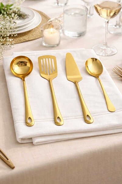 Alvin GOLD 4 PARÇA LÜKS SERVİS SETİ