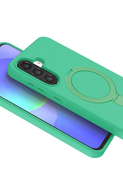 Najmaddin غطاء حماية نيو فيس سامسونج جالاكسي A36 ريجال مع حامل ماج سيف - أخضر