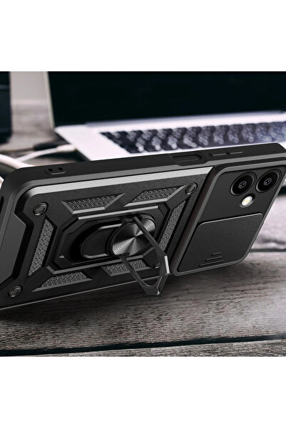 Najmaddin حافظة نيو فيس لهاتف سامسونج جالاكسي A06 من السيليكون مع حلقة عدسة ب...