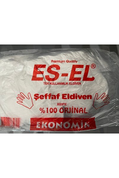EGE TOPTAN GIDA ESEL ŞEFFAF ELDİVEN 1 paket 100 adet