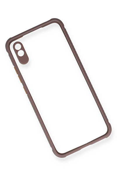 Epilons حافظة ريدمي 9A من السيليكون الشفاف ميامي - بنفسجي