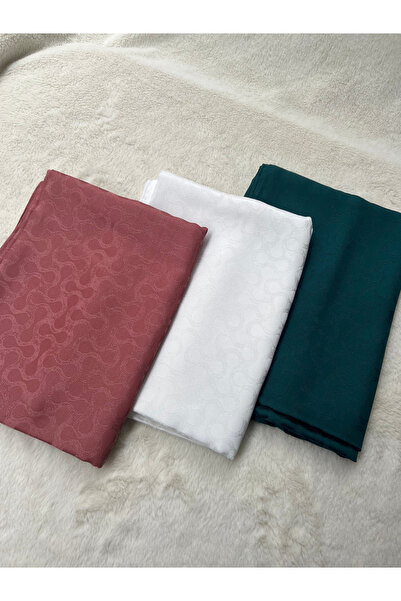 shalby Hijab Women's Silky Jacquard Shawl (Set of 3)