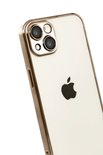 Epilons آيفون 15 سيليكون مع عدسة - تيتانيوم صحراوي