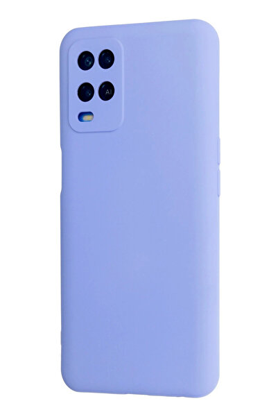 Najmaddin حافظة نيو فيس لهاتف اوبو A54 4G نانو اندرويد K مخمل سيليكون - ليلكي